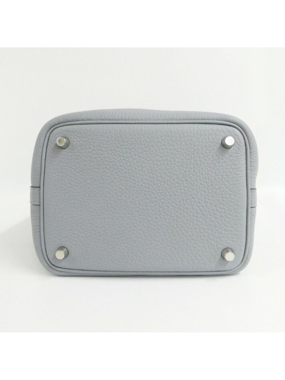 Hermes Picotin Lock PM 18 Gris Perle Taurillon Clemence Silver Handbag - Picture 5 of 10